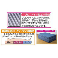 ファミリー・ライフ　プロファイル加工バランス3つ折れマットレスSD　セミダブル　（直送品）