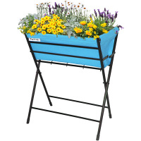 タカショー　ベジトラグ　ポピー　プランター　幅650mm　ペールブルー　（直送品）