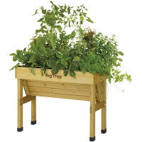 タカショー　ベジトラグ　ウォールハガー　プランター　Sサイズ　幅1000mm　ブラウン　（直送品）