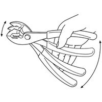 ロブテックス バネ付プライヤー　200ｍｍ P200S 1丁