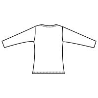 フォーク レディスカットソー(7.5分丈) ブラック L 9001-9 1枚　スクラブ