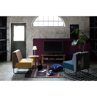 オカムラ シェアードスペース サークルハイテーブル500 ホワイトオーク 幅500×奥行500×高さ450mm 1台（直送品）