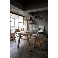 オカムラ シェアードスペース スラントレッグテーブル ホワイトオーク 幅1500×奥行800×高さ720mm 1台（2梱包）（直送品）