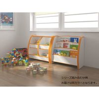 充英アート　知育家具EVAキッズシリーズ　EVAおもちゃばこ　OB-65MW　幅653mm　ホワイト　（直送品）