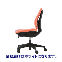 【設置込】イトーキ カシコチェア 肘なし 背付 双輪キャスター 座面回転 ホワイト KE340DLM-T1C8（直送品）