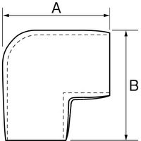 エスコ 25mm パイプジョイントエルボ(クロームメッキ) EA951EV-2 1セット(10個)（直送品）