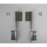 エスコ 100x 60mm 旗丁番(ステンレス製/左勝手) EA951CT-12 1セット(4枚)（直送品）