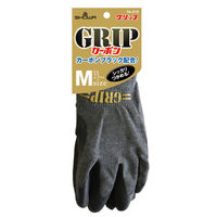 ショーワグローブ ショーワ 天然ゴム背抜き手袋 グリップカーボン ブラック Mサイズ NO318-MBK 1双 770-4216（直送品）