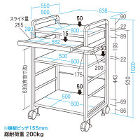 サンワサプライ　SOHOラック RAC-S600L　高さ1020mm 1台　（直送品）
