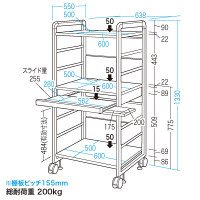 サンワサプライ　SOHOラック RAC-S600M　高さ1330mm 1台　（直送品）