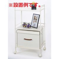 ドウシシャ パンチングラック3段アイボリー GC-P76IV 1台