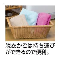 ファミリー･ライフ ラタンランドリーラック 幅520mm 1台　（直送品）