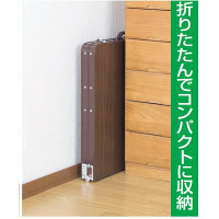 ファミリー・ライフ　木目調軽量折りたたみテーブル　ブラウン　幅900×奥行600×高さ410・700mm　1台　（直送品）