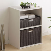 アイリスオーヤマ カラー編みバスケット KAB-38D 1セット(6個)