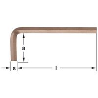 エスコ 10本組 六角棒レンチ(メトリック・ノンスパーキング) EA642LS-110 1組（直送品）