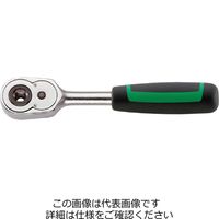 エスコ 1/4”Hex/117mm 凹ラチェットハンドル EA617XR-19 1個（直送品）