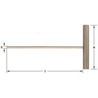 エスコ 2.0mm 六角棒レンチ/T型(ノンスパーキング) EA642LV-2 1本（直送品）