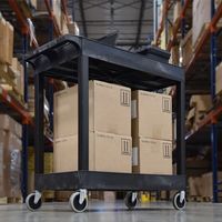 エスコ 895x457x870mm ツールワゴン(樹脂製) EA956AH-12 1台（直送品）