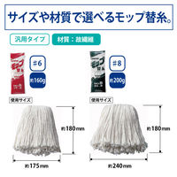 モップ替糸　Y2 #6（160g）　1箱（10枚入）　（直送品）