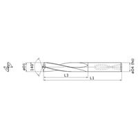 三菱マテリアル スーパーバニッシュドリル MAS0580LB:HTI10 1本（直送品）
