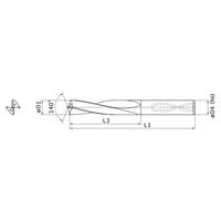 三菱マテリアル スーパーバニッシュドリル MAS0740LB:HTI10 1本（直送