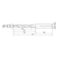 三菱マテリアル WSTARドリル MMS0390X5DB:DP7020 1本（直送品）