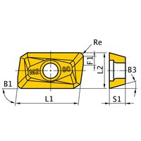 三菱マテリアル カッタ用インサート APMT1135PDERーM2:VP15TF 1セット(10個)（直送品）