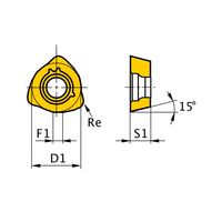 三菱マテリアル カッタ用インサート JDMW09T320ZDSRーFT:VP15TF 1セット(10個)（直送品）