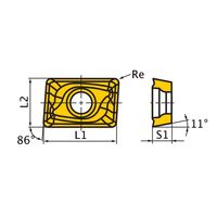 三菱マテリアル カッタ用インサート JPMX190412ーJM:VP15TF 1セット(10個)（直送品）