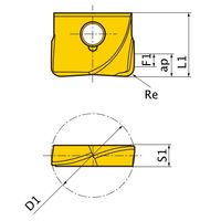 三菱マテリアル カッタ用インサート SUFT10R05:MP8010 1セット(2個)（直送品）