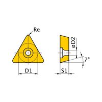 三菱マテリアル 旋削用インサート(ポジ) TCGT060102LーF:VP15TF 1セット(10個)（直送品）