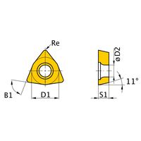 三菱マテリアル 旋削用インサート(ポジ) WPGT040204RーFS:VP15TF 1セット(10個)（直送品）
