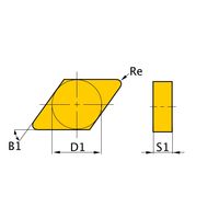 三菱マテリアル CBNインサート(ネガ) DNGN110312:MBS140 1個（直送品）
