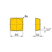 三菱マテリアル PCDインサート(ポジ) SPGN090308:MD220 1個（直送品）