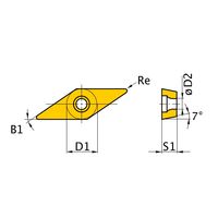 三菱マテリアル 旋削用インサート(ポジ) VCMT110304:NX2525 1セット(10個)（直送品）
