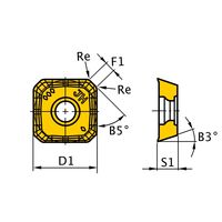 三菱マテリアル カッタ用インサート SEMT13T3AGSNーJH:F7030 1セット(10個)（直送品）