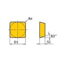 三菱マテリアル 旋削用インサート(ポジ) SPMN120312:F7030 1セット(10個)（直送品）