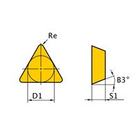 三菱マテリアル 旋削用インサート(ポジ) TPMN160308:F7030 1セット(10個)（直送品）