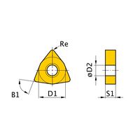 三菱マテリアル 旋削用インサート(ネガ) WNMG100612ーRS:MT9015 1セット(10個)（直送品）
