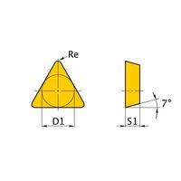 三菱マテリアル 旋削用インサート(ポジ) TCGN090204:HTI10 1セット(10個)（直送品）