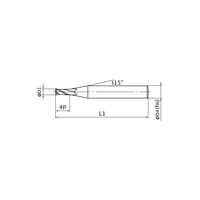 三菱マテリアル インパクトミラクルエンドミル VF2MDD0500 1本（直送品）