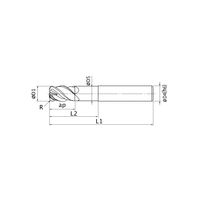 三菱マテリアル インパクトミラクルエンドミル VFHVRBD0600R20N030 1本（直送品）
