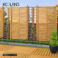 タカショー エコランド ルーバーラティス 900X1800mm EWL-918 1セット＜3枚入＞　（直送品）