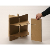 METROCS（メトロクス） カートンファニチャー リキスツール ロー イエロー MF12-SL-YE 1脚　（直送品）