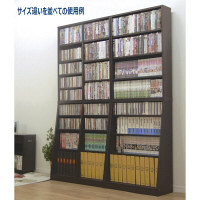 ファミリーライフ 書棚 ブラウン 幅750mm 奥行295mm 高さ1800mm1台　（直送品）