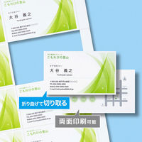 サンワサプライ インクジェット名刺カード・超特厚 JP-MC12N 1セット(3冊入)