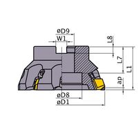 三菱マテリアル フライス用カッター NF10000R0508E 1個（直送品）