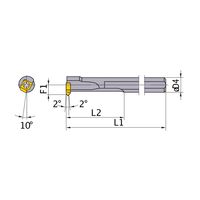 三菱マテリアル 小径溝入れバイト FSL5110R 1個（直送品） - アスクル