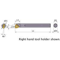 三菱マテリアル 小径F形ボーリングバー FSWL108L 1個（直送品）