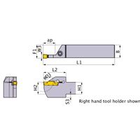 三菱マテリアル GYシリーズ外径用ホルダー GYQR2020K00ーG25 1個（直送品）